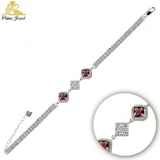  Gümüş Zirkon Taşlı Bilezik / Bileklik